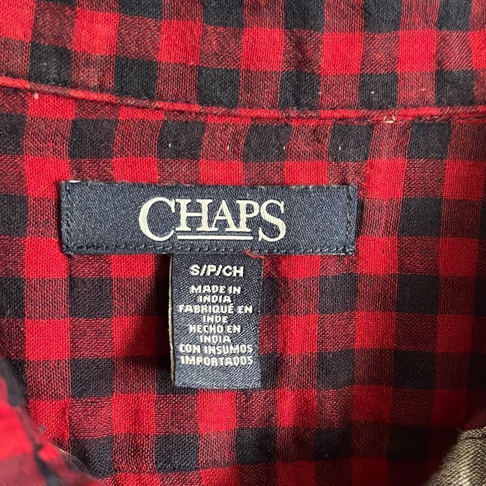 ‎Chaps Plaid Button Down Size Small - Picture 3 of 5